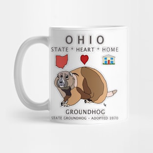 Ohio - Groundhog - State, Heart, Home - State Symbols Mug